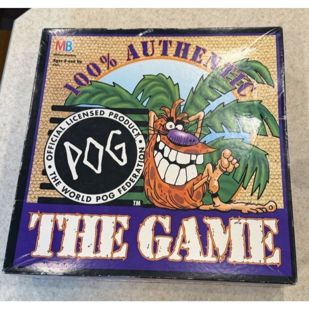 1994 POG The Game w/ Game Board, Pad, Book, Pogs & Slammers With Extras